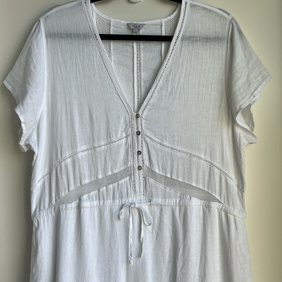 Rails  Kiki Midi Dress in White Lace Detail - Picture 6 of 16